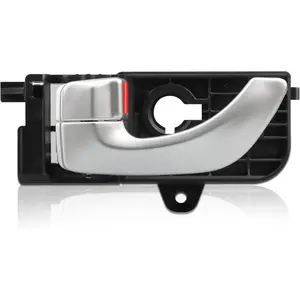 Interior Front Left Driver Door Handle Compatible with 2005 2006 2007 2008 Hyundai Sonata, Silver, 826103K020XZ