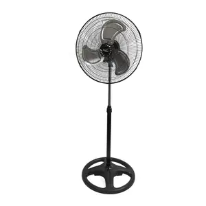 Vie Air 18" Industrial Pedestal Oscillating Metal Stand Fan