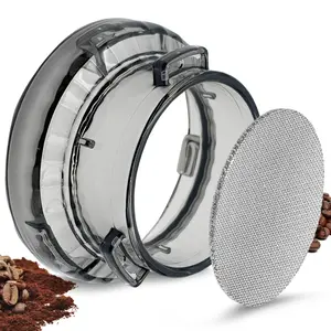 54mm Coffee Espresso Dosing Funnel and Puck Screen Set, Compatible with Breville Barista Portafilters, Ideal for Breville 8series & Bambino