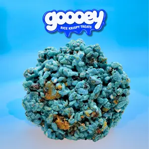 Goooey Blue Cookie Monster Krispy Treat