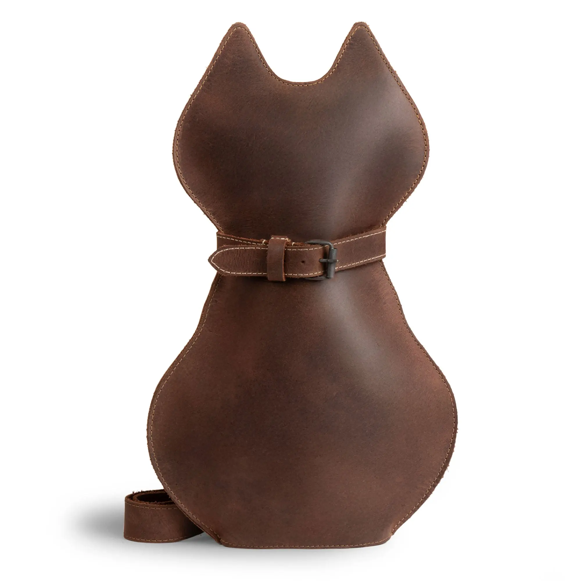 Leather Kitty Crossbody
