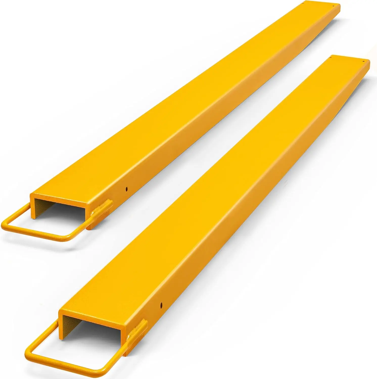 YITAMOTOR Forklift Extensions 72 Inch Length & 4.5 Inch Width, Heavy Duty Steel Pallet Fork Extension for Forklift Truck, Yellow (72"x4.5")