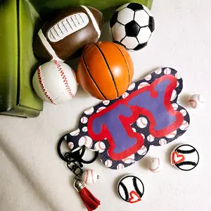 Personalized Baseball Keychain/Bag Tag