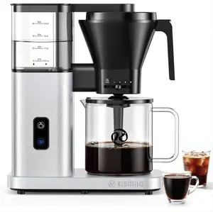 Kismile 8-Cup Drip Coffee Maker with Cold Brew & Pour Over Control, All-Metal Programmable Coffee Machine