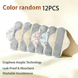 Reusable Graphene Incontinence Pad – Heavy Flow Leak-Proof, Breathable, Antibacterial, Eco-Friendly Absorbent Pad for Women, Elderly Women, Postpartum Moms