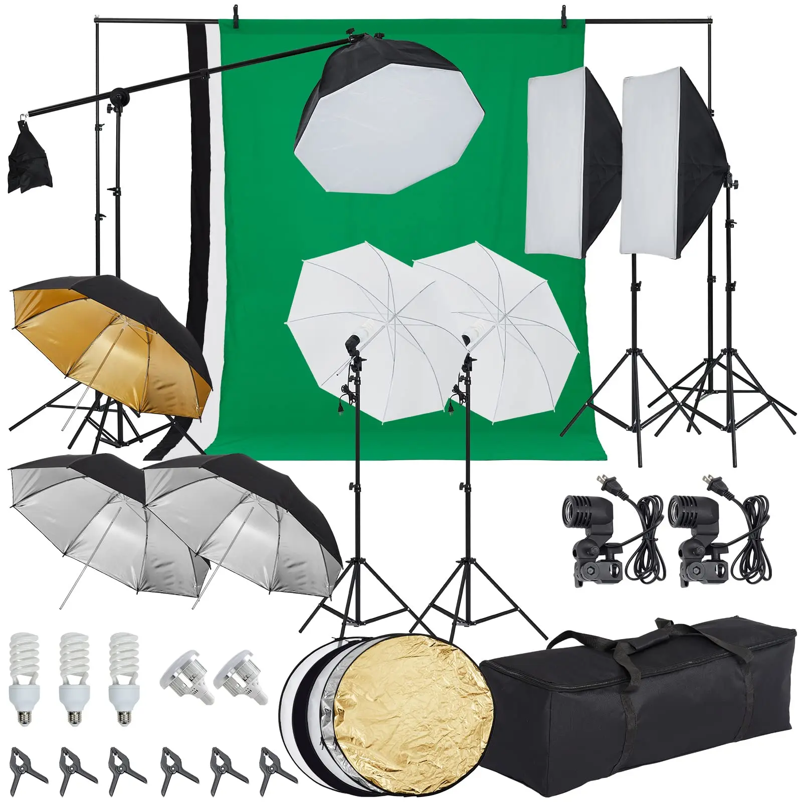 GARVEE 8.5x10ft Photography Kit with Backdrops for Portrait Shoots GARVEE 8.5x10ft Photography Kit with Backdrops for Portrait Shoots
