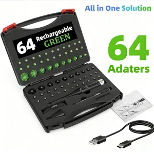 Professional Laser Calibration Kit - Red/Green Dual for  o·I7 to I2 G·a  Includes 32 Adapters & Mounting Tools Metal Detector Pinpointer Rubber