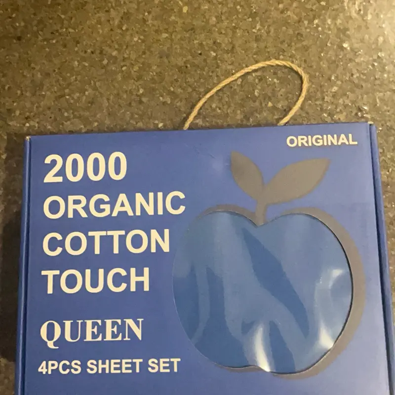 Queen Size Organic Sheet Set - Soft, Breathable Bedding for Bedroom Use
