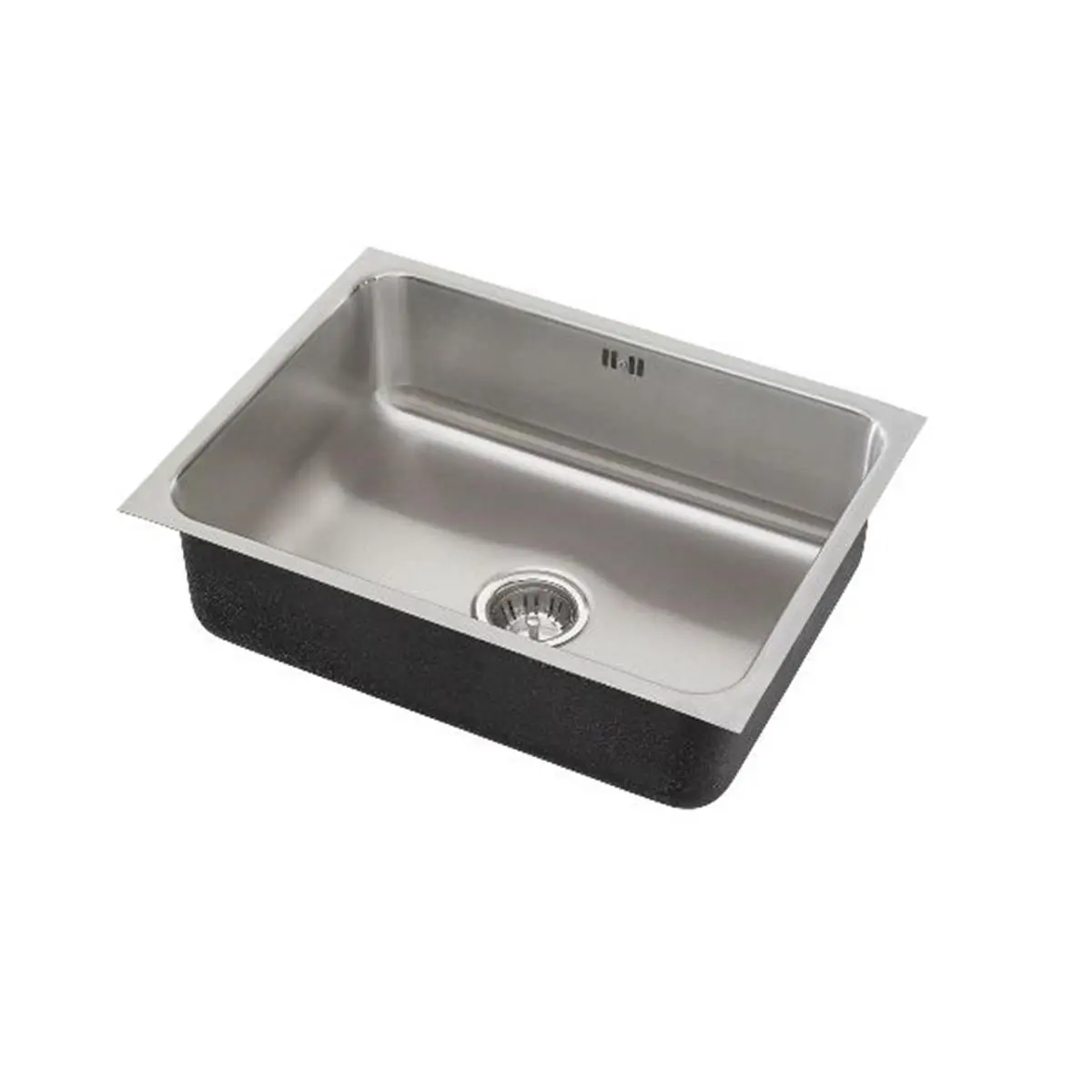 212 MAIN 18 Gauge T-304 Stainless Steel Kitchen Sink, Rectangular Single-Basin Undermount Commercial-Grade Sink with Integral Overflow Drain, Stainless Steel Sink