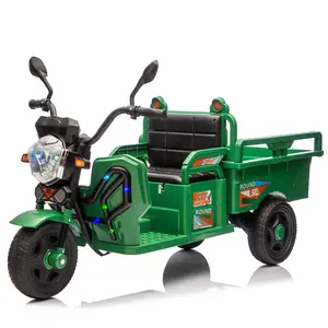 12V Kids Electric 3-Wheel Cargo Truck,2WD,Anti-Slip Wheels,Long Battery Life,Large Storage Space,Extra Wide Seat with LED Lights & Music,Stable Electric Trike for Toddlers,Recommended age: 3-6