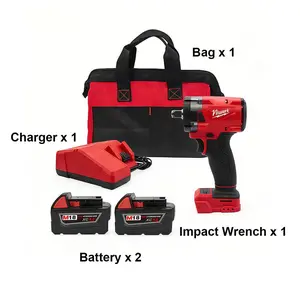 NiuWork 1/2 in Brushless Cordless Impact Wrench, 350 Nm Brushless Cordless Power Tool with LED Light, M18 Battery Compatible - Ideal for Household Projects, Garage Lug Nut Tasks