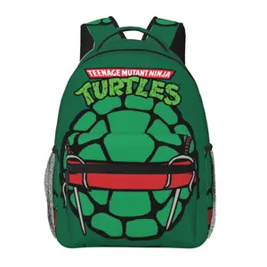 Teenage Mutant Ninja Turtles school backpack with large capacity — casual daypack for outdoor sports and office; cartoon Teenage Mutant Ninja Turtles merchandise laptop backpack/school bag for boys and girls, ideal as a gift.