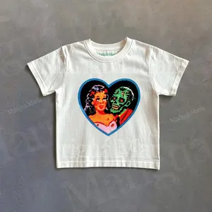 [Sale Up To 40%] Retro Zombie Monster Graphic Baby Tee, Vintage Dark Fantasy Tshirt, 90s Style Baby Tee, Halloween Toddler Shirt