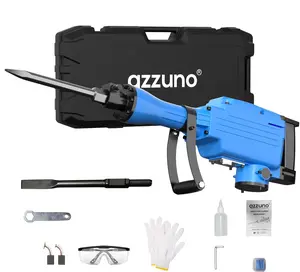 AZZUNO 2200W Demolition Electric Concrete Chipping Hammer Fast & Powerful
