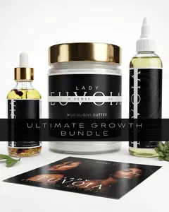 Lady Euvoia Ultimate Growth Bundle - Eden Growth Oil, Flora Crown Oil, Moonlight Butter for Healthy Robust Hair Growth
