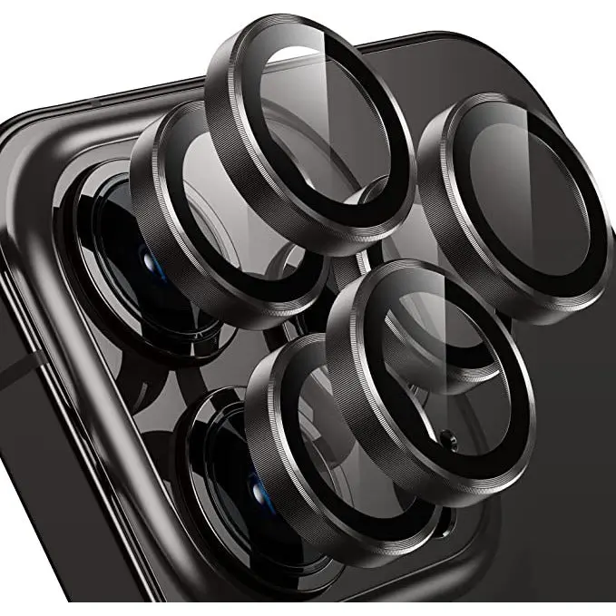 Entronix Metal Camera Lens Protector for iPhone 17/16/15/14/13 Plus/Pro Max, Ultra-Thin Resistant Protection Easy Installation Accessories Tempered