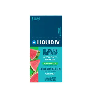 Liquid I.V. Hydration Multiplier - Watermelon - Hydration Powder Packets | Electrolyte Drink Mix | Easy Open Single-Serving Stick | Non-GMO | 8 Sticks