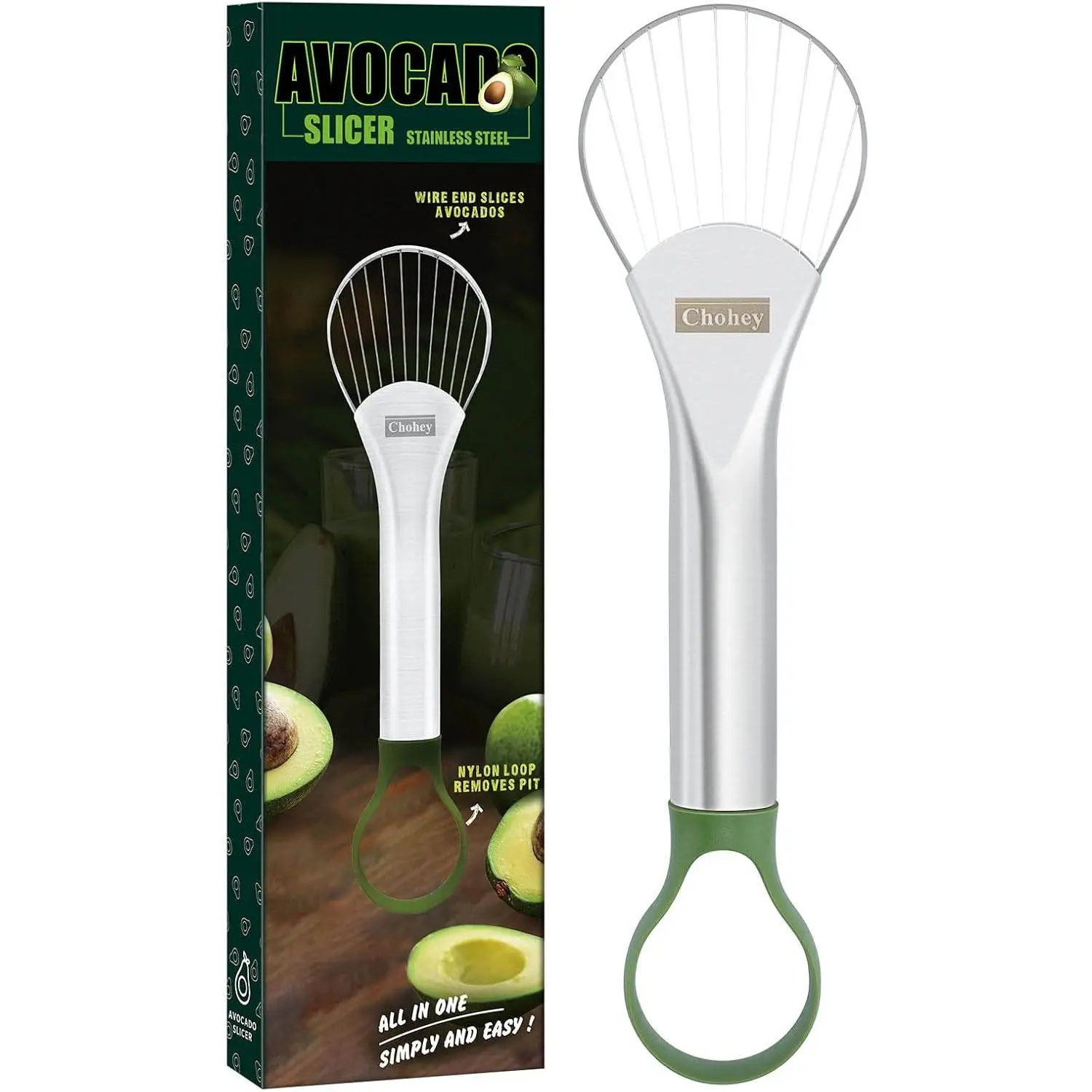 Avocado Slicer,Avocado Pit Remover Cutter/Peeler,Well Made Stainless Steel Avocado Slicer and Pitter Tool,Really Cutting Thin Slices,The Best Holiday Gifts