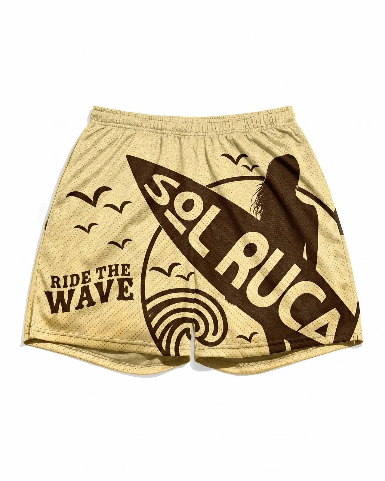 Sol Ruca Retro Mesh Shorts – WWE Wrestling Athletic Shorts for Men & Women | Officially Licensed Gym, Training & Streetwear Shorts | Lightweight Breathable Activewear for Everyday Wear