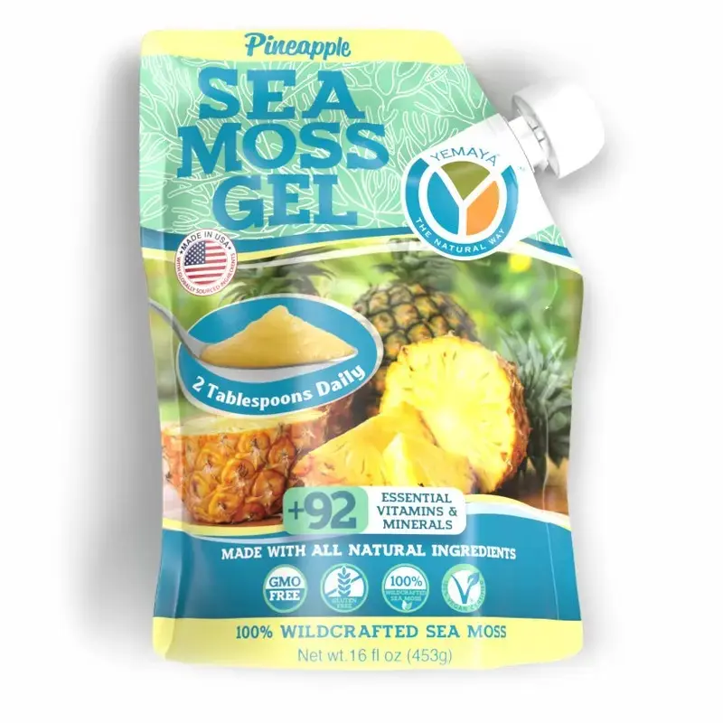New Organic Sea Moss Gel - Natural | Made in USA | Healthy Minerals | Superfood Immune Support