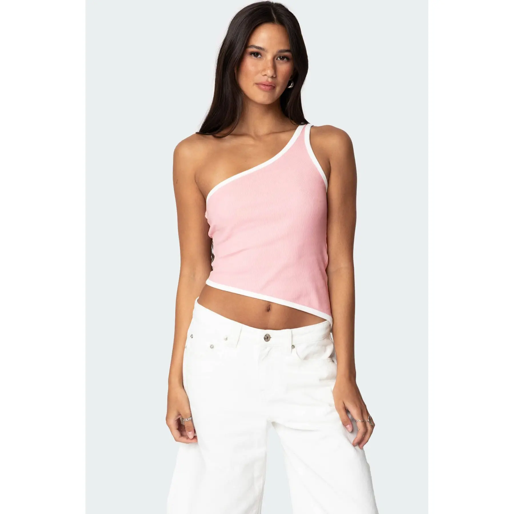 Asymmetric Contrast Top