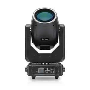 PAIDUN 295W 14R Halo Beam Moving Head Stage Light DMX512 Double Prism DJ Disco Club Event Spot Lighting