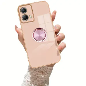 Luxury Phone Case, Anti-Drop Durable, Car Magnetic Stand Integrated, Rotatable Stand, for Moto G Stylus 5g, Moto G 5g, Moto G Power 5g