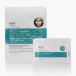 Skyn ICELAND Hydro Cool Firming Under Eye Patches. Eye Gel Mask to Firm And Reduce Wrinkles, Fine Lines, Dark Circles, Puffy Eyes & Bags Pack of 8