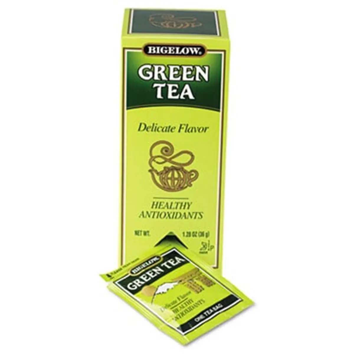212 MAIN Green Tea Bags, Single Flavor 28-Count Box for Camping and Hiking, Portable Beverage for Camp Kitchens