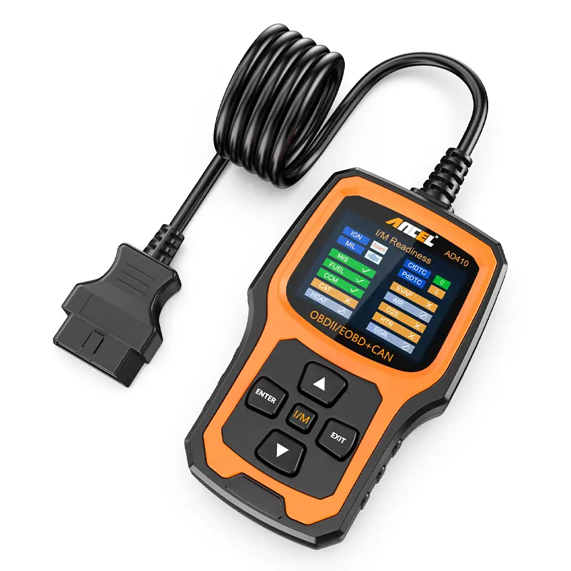 ANCEL AD410 Enhanced OBD2 Scanner, Check Engine Light Code Reader for OBDII Cars 1996+, Automotive Diagnostic Scan Tool Detector Vehicle Analyzer, EOBD OBD2 CAN Scanner, Full OBD2 Modes, Live Data Turn off MIL, Lifetime Free Updates,car accessories