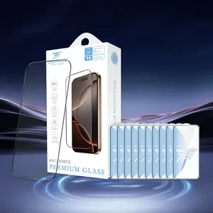 Suitable for iPhone 17 Pro Max HD Screen Protector ESD High Aluminum Silk Screen Anti-Static Tempered Glass 2 Pieces screen  protector  iphone