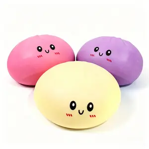 Giant Glitter Rainbow Dumpling Squishy, Ultra Soft Squeeze Fidget Toy, Anxiety Relief Decompression Gift for Kids & Adults