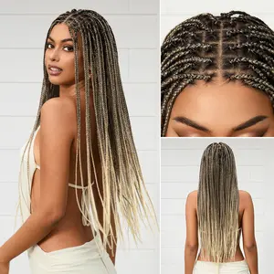 OwnScalp Salon Braids Super Natural Scalp Full HD Lace Knotless Box Braided Wig Flexi-Fit Invisi Drawstring Cap