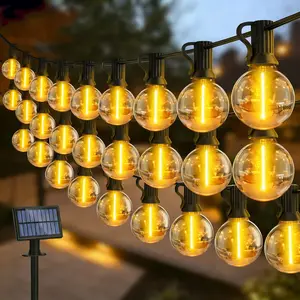 Garden LED Festoon String Lights - Waterproof Indoor & Outdoor Globe Lights for Christmas Wedding Party Garden Yard Backyard Terrace Patio Decor