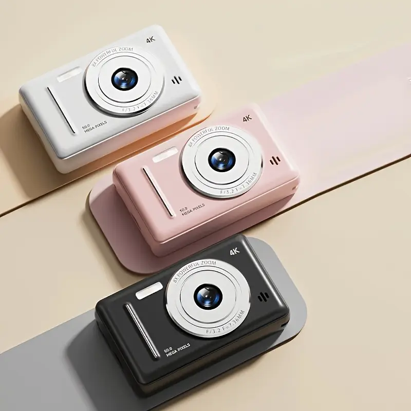 High-Resolution CCD Dual-Camera Point & Shoot Digital Camera - 1pc, Multiple Colors, Optional 32GB Memory Card, for Selfies & Vlogs