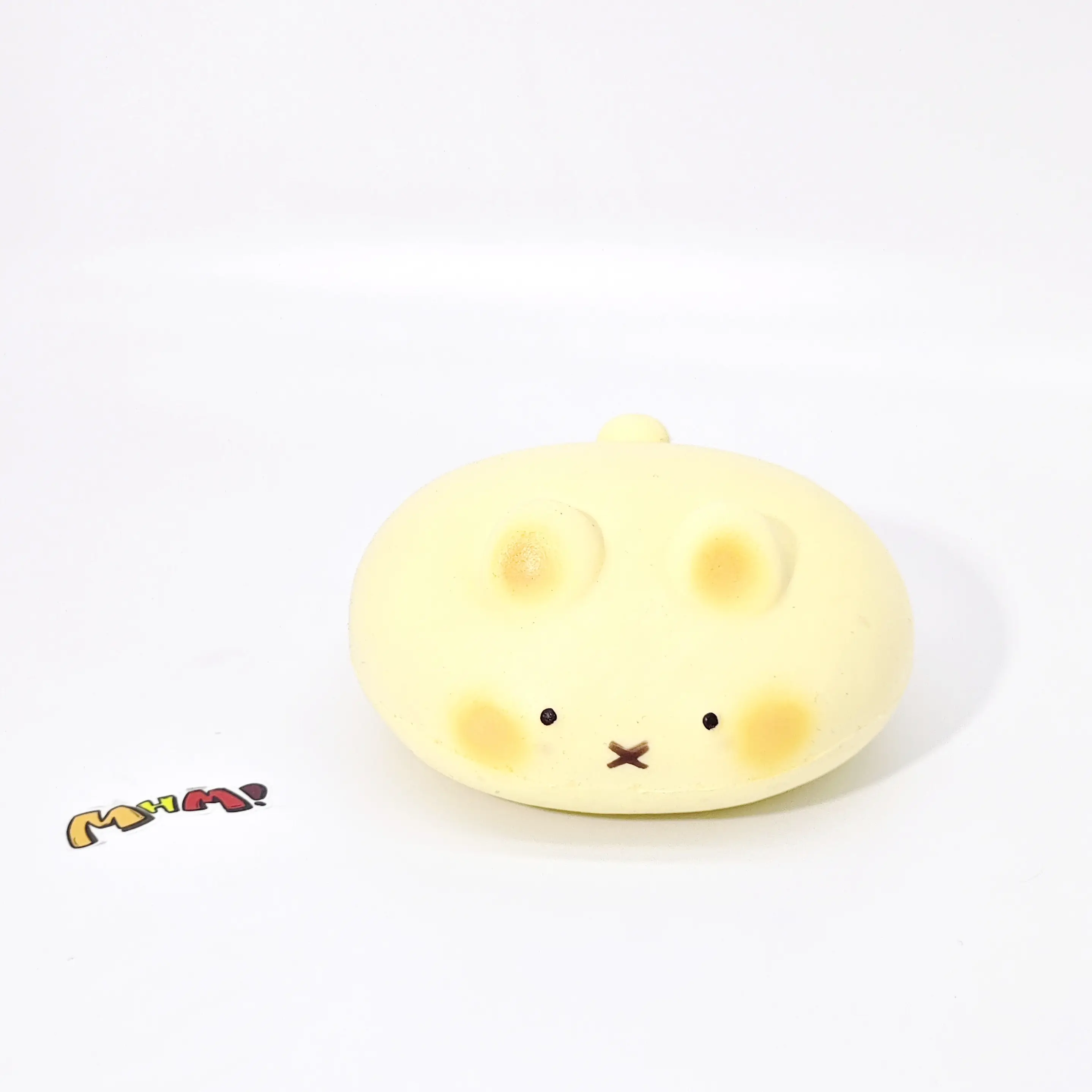MHM Yellow Rabbit Bread Slow Rising Squishy Toy, Soft Food-Themed Foam Sensory Fidget Toy, Cute Kawaii Gift