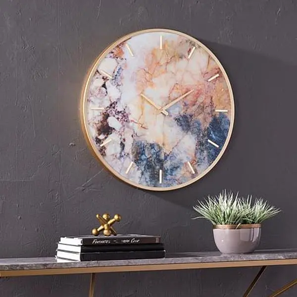Southern Enterprises Marbella Multicolor Wall Clock