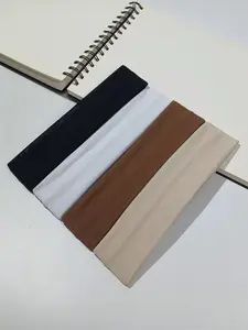 English: Effortless Hair Day! ✨ High Elasticity Non-Slip Headbands for Workout & Daily Wear | 4 Colors Pack | Soft & Breathable Yoga Hair Bands for Women | TikTok Made Me Buy It! 🛍️ #HeadbandStyle #CleanGirlAesthetic #HairHacks #FitnessEssentials