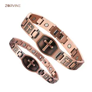 womens gifts Unisex Pure Copper Magnetic Couple Bracelets 3500 Gauss High Strength Therapy Jewelry Hypoallergenic Non Tarnish Men’s Jewelry Women’s Gifts Matching Bracelets Romantic Gift for Girlfriend & Boyfriend Accessories Jewelry for Men Women