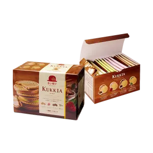 AKAIBOHSHI KUKKIA French Chocolate Cream Filled Cookies 12 Count 3 Milk Chocolate 3 Dark Chocolate 3 Strawberry Chocolate 3 Matcha Chocolate