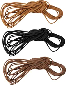 Faux Suede Leather Flat Cord - Bead Cords for Jewelry Making, DIY Crafts, Necklace & Bracelet Sewing Accessories