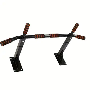 All-Season Doorway & Wall Mounted Pull Up Bar, Space Saving Fitness Bar, Dual-Purpose for Home & Commercial Use, Adjustable Hanging Chin Up Bar No Independent Stand