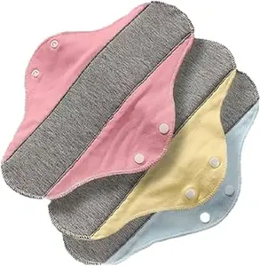 Reusable Washable Incontinence Pads for Women | Leak-Proof, Waterproof & Breathable | Pure Cotton & Bladder Leak Protection (Multicolor 4)