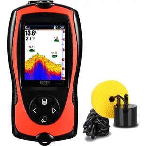 Portable Fish Finder Handheld Kayak Fish Finders Wired Fish Depth Finder Sonar Sensor Transducer for Boat Fishing Sea Fishing