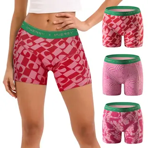 INNERSY Women's 4-Inch Inseam Boxer Briefs 3-Pack, Cotton Boyshorts Underwear, Soft & Comfortable Ladies Panties, Breathable & Stretchy for Everyday Wear & Full Coverage Womenswear Smooth