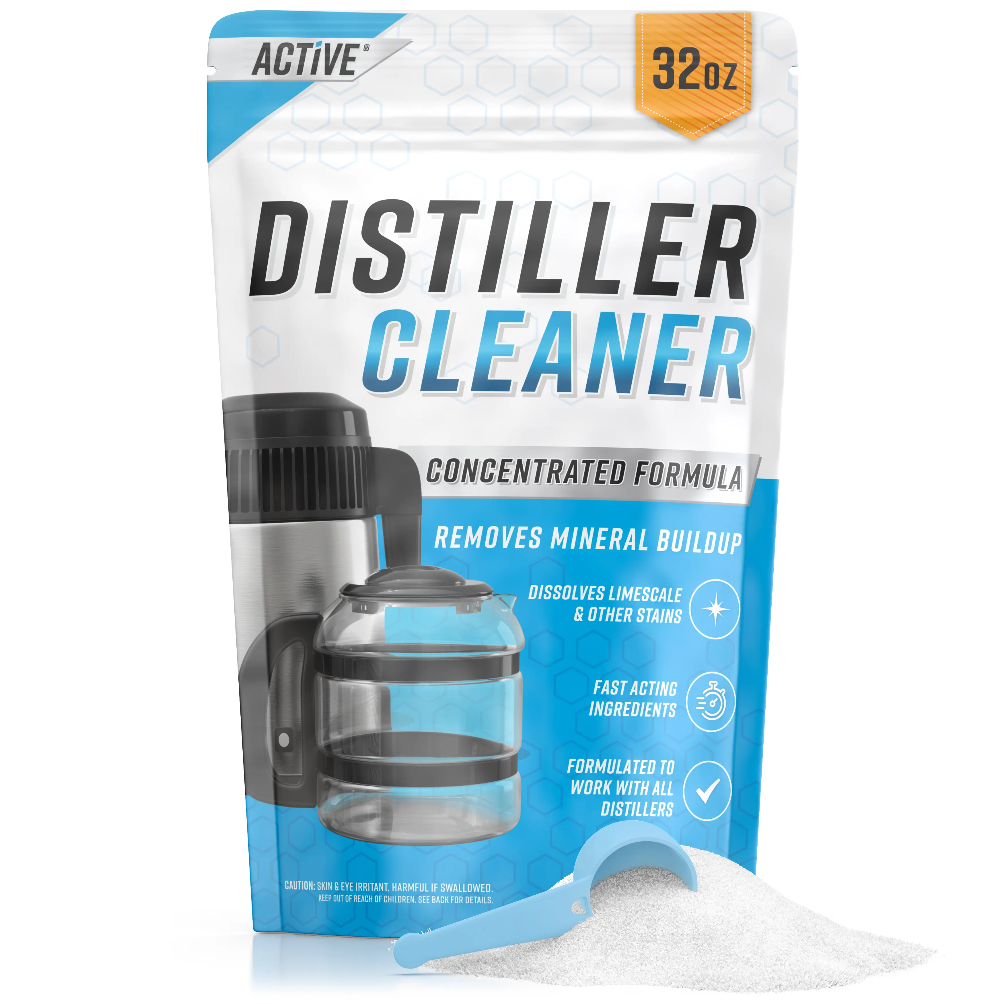 Distiller Descaler Citric Acid Cleaner - 2 Lb Bulk Citric Acid Powder for Cleaning Water Distillers, Pure Citrus Acid Crystals Universal Residue Descaling Portable Distiller, Kettle, Boiler, Dispenser