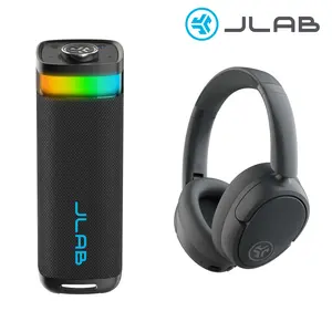 JLab JBuds Lux ANC Headphones & JBuds Party Bluetooth Speaker Gift Set