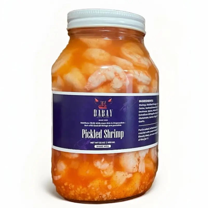 Gulf of America Pickled Shrimp – Bold Cajun Seafood Snack Savory Southern Spices
