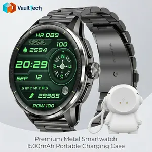 H100 Round Android Smartwatch Waterproof Smartwatch Android 8.1 Dual System SIM Card Support 6MP Pull-Out Rotating Camera GPS