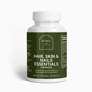 Hair, Skin, and Nails Essentials Supplement with Vitamin A, C, D, E, B6, B12 and More - 60 Caps